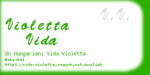 violetta vida business card